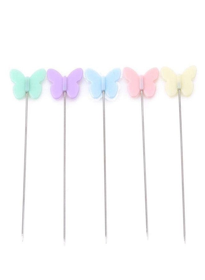 Gemsy Butterfly Head Dressmaking Sewing Pins | Fashion Essentials Stainless Steel Craft DIY Garment Rust-Resistant Tailoring Tools Sewing Accessories | Crafting Materials Fabric Needles - Image 5
